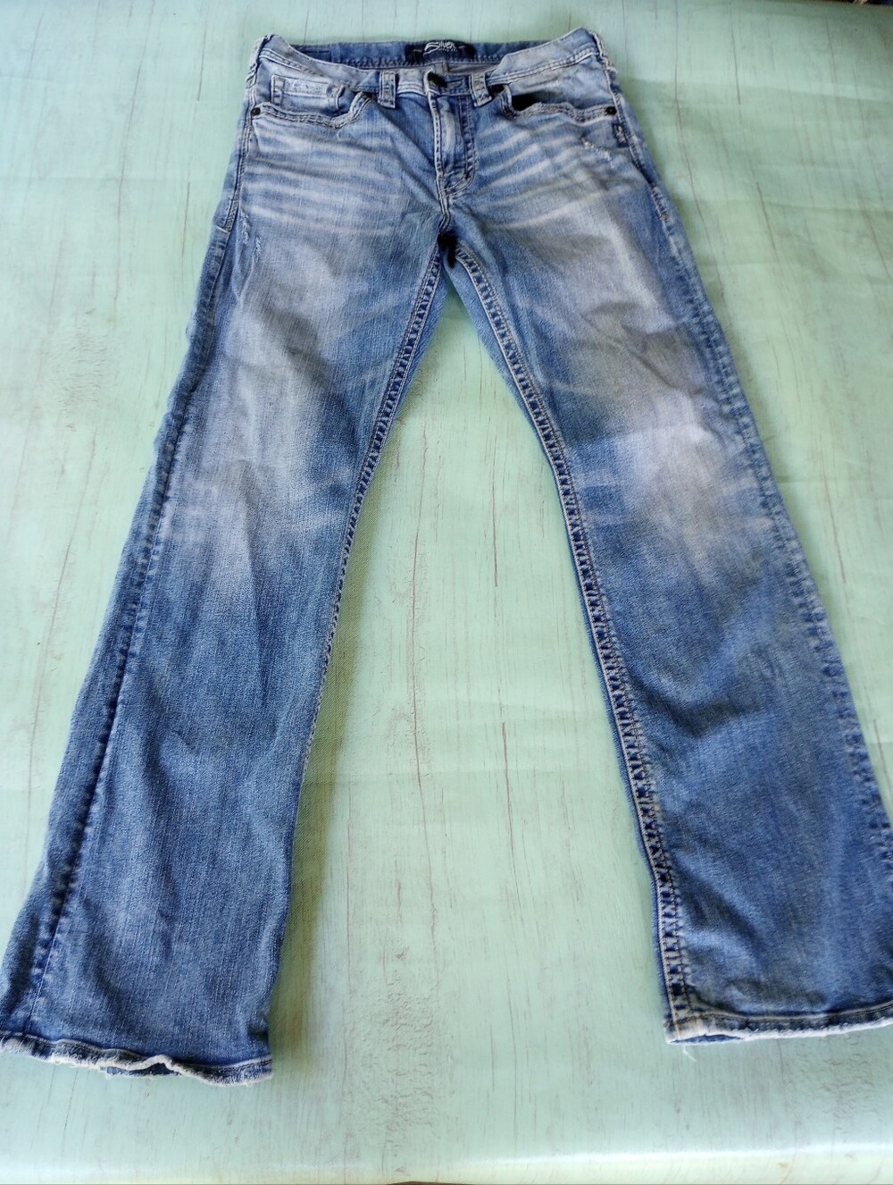 Silver Jeans Co Craig Easy Fit Bootcut Jeans 30x30 Men's Blue Medium Wash Denim